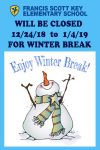 Winter Break – School Closed